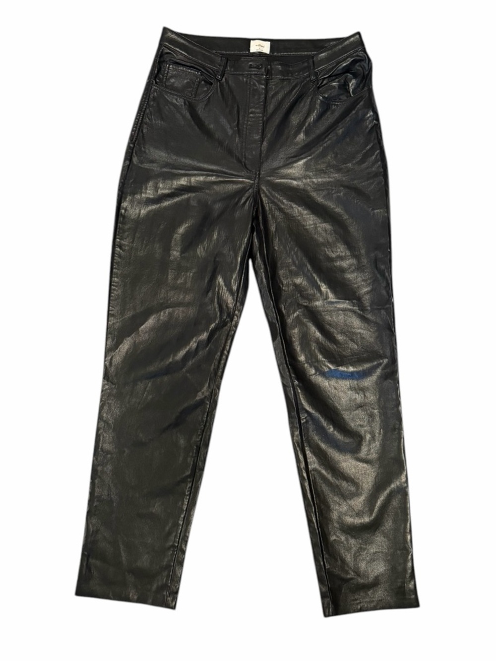 Wilfred The Melina Pant Faux Leather Black Aritzia Women’s Size 12 Straight